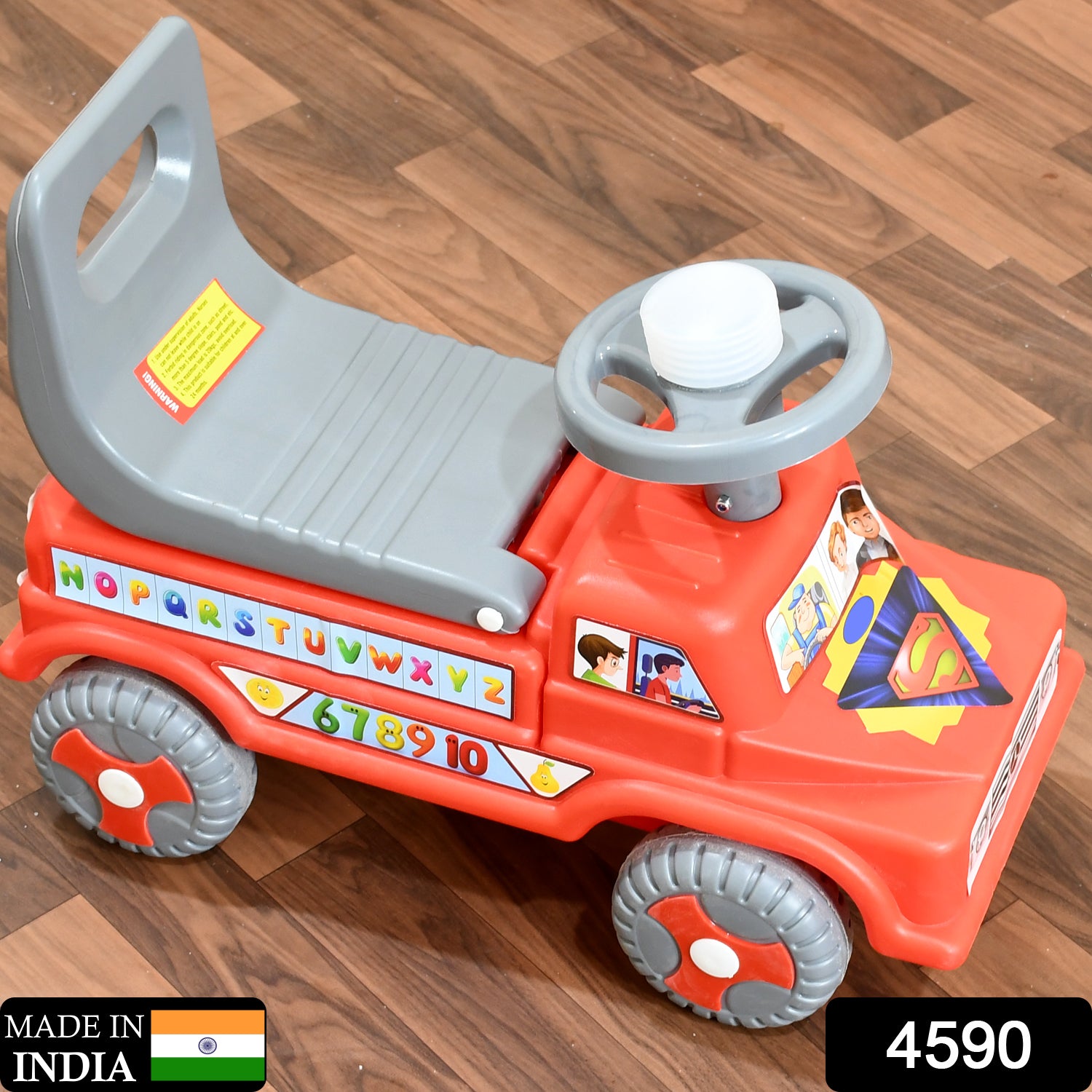4590 Kids Baby City Ride On Push Car Ride With Backrest Musical Horn For Children Kids Toy Ride-on Kids Toys Toddler Baby Toy Baby Car Suitable For Kids Boysgirls