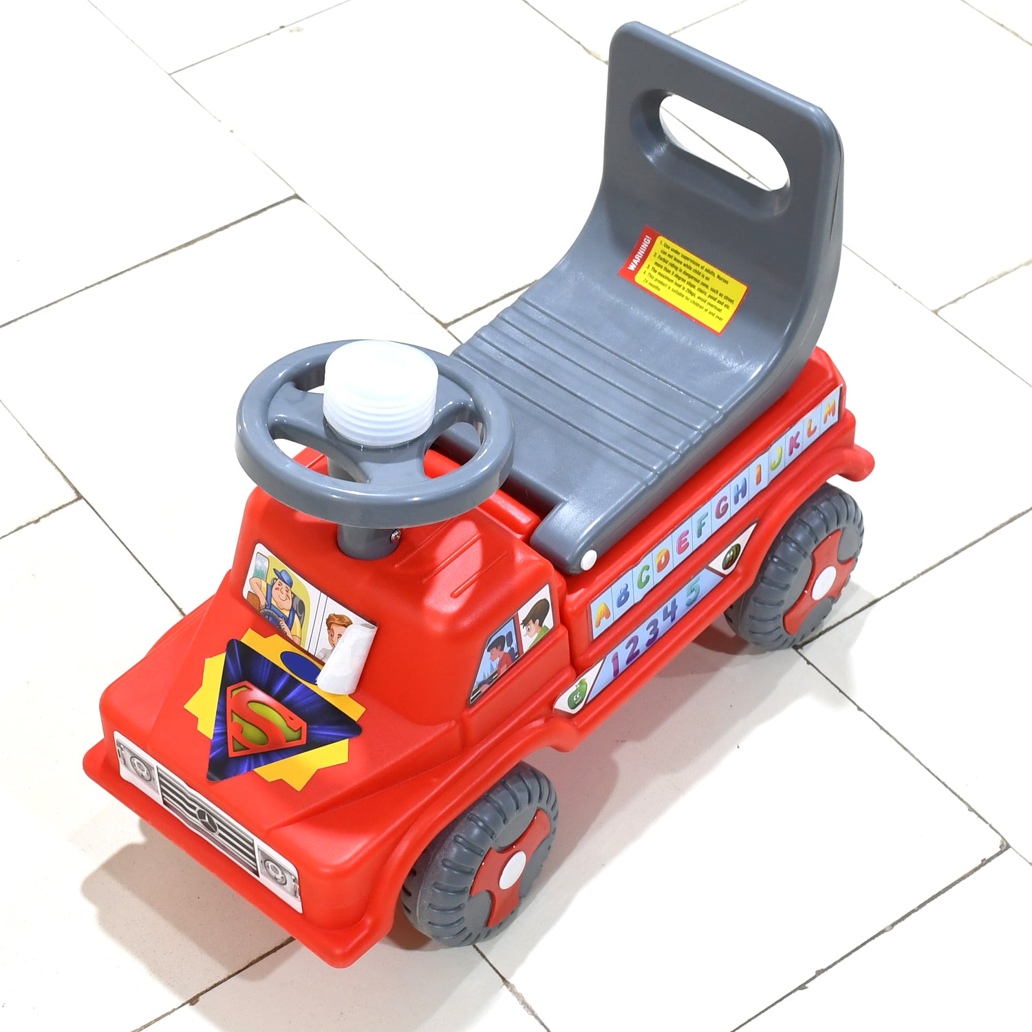 4590 Kids Baby City Ride On Push Car Ride With Backrest Musical Horn For Children Kids Toy Ride-on Kids Toys Toddler Baby Toy Baby Car Suitable For Kids Boysgirls