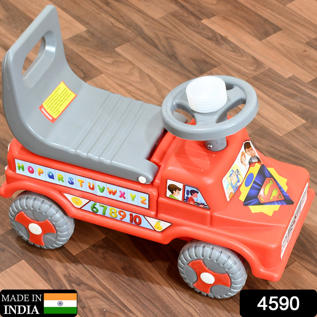 4590  Kids Baby City Ride On Push Car Ride With Backrest Musical Horn For Children Kids Toy Ride-on Kids Toys Toddler Baby Toy Baby Car Suitable For Kids Boysgirls