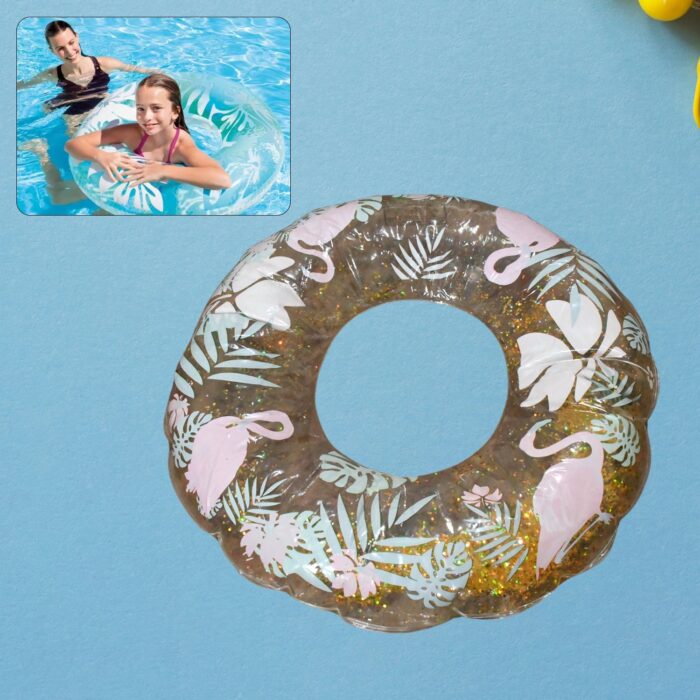 Swim Ring, For children, Conveniently Portable, Feathers, Swimming Ring, For Water Play, For Beaches, Swimming, Summer Vacation, Outdoor Swimming Beach children Pool Water Fun Toys (1 Pc) - Image 6