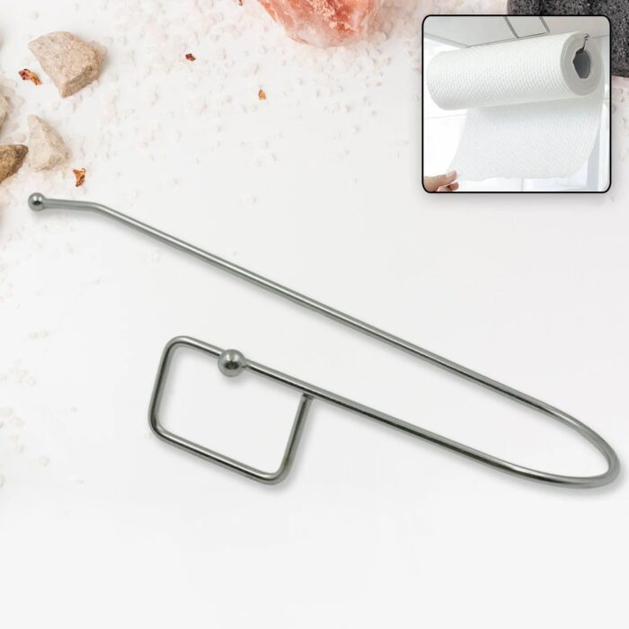 Stainless Steel Adhesive Paper Roll Holder Tissue (1 pc) - Image 6