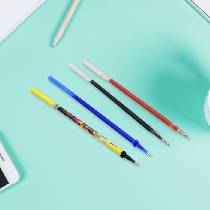 Retractable Gel Pen Refills Replacement Refill, for Writing Journaling Taking Notes School Office Home, Full Needle Refills Gel Pen Refill Replacement (4 Pc Mix Color) - Image 6