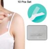 Waterproof Anti-Skid, Disposable Double Sided 10 Adhesive Transparent Clear Medical Tape for Lingerie (10 Pcs Set)