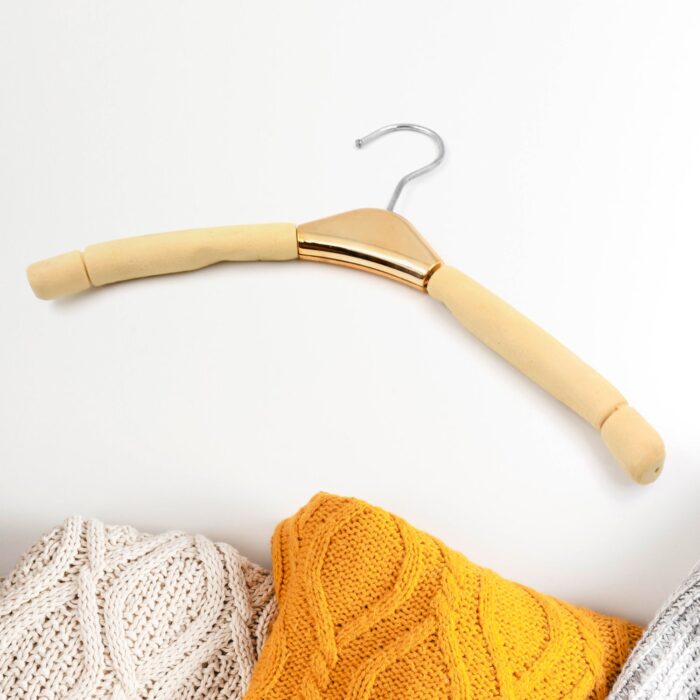 Solid Sponge Hanger Non-Slip Hanger Home No Trace Clothes Hanging Pants Clip Clothing Store Hangers, Clothes Hanger for Closet Wedding Dress Women, Men, Children Clothing - Image 2