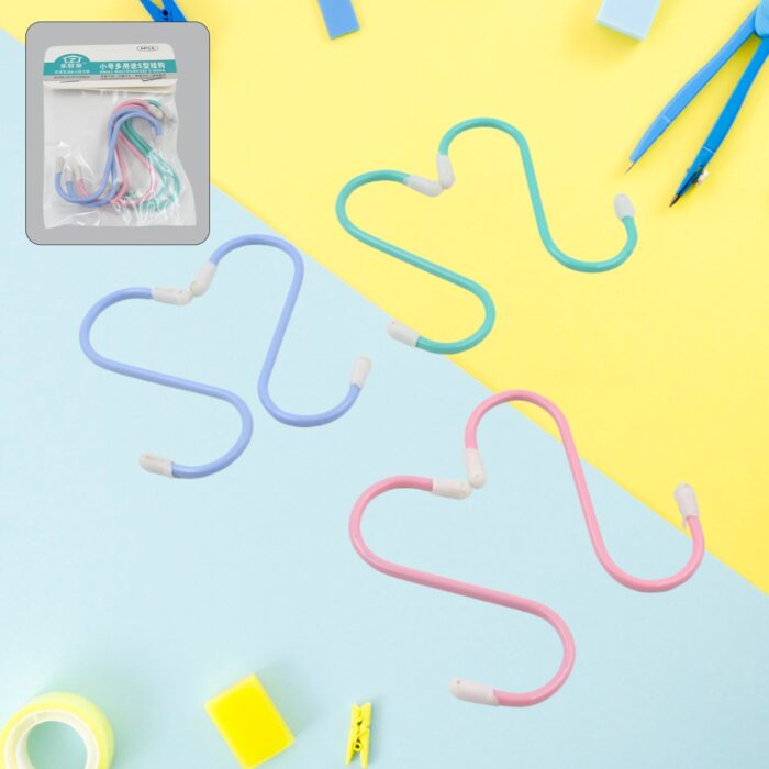 S Shape Metal Hooks for Hanging, Heavy Duty S Shaped Hooks for Hanging Clothes, Metal Hooks for Kitchen, Wardrobe, Work Shop, Bathroom, Garden, Office (6 Pcs Set) - Image 8
