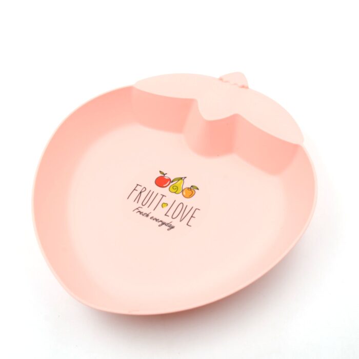 Strawberry Shape Plate Dish Snacks / Nuts / Desserts Plates for Kids, BPA Free, Children’s Food Plate, Kids Bowl, Serving Platters Food Tray Decorative Serving Trays for Candy Fruits Dessert Fruit Plate, Baby Cartoon Pie Bowl Plate, Tableware (1 Pc) - Image 4