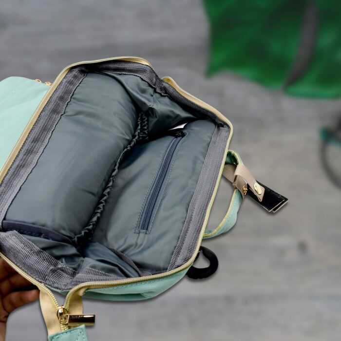 Multipurpose Mom's Backpack Diaper Bag (1 Pc / 14 Pocket / Small) - Image 5