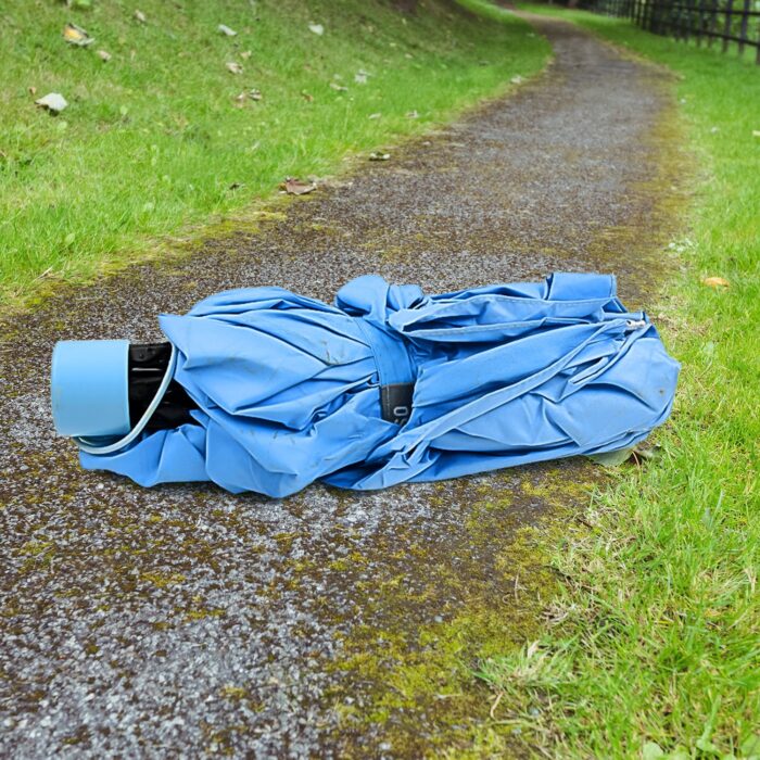 3-Fold Sun Protective Solid Foldable Umbrella (1 Pc) - Image 4