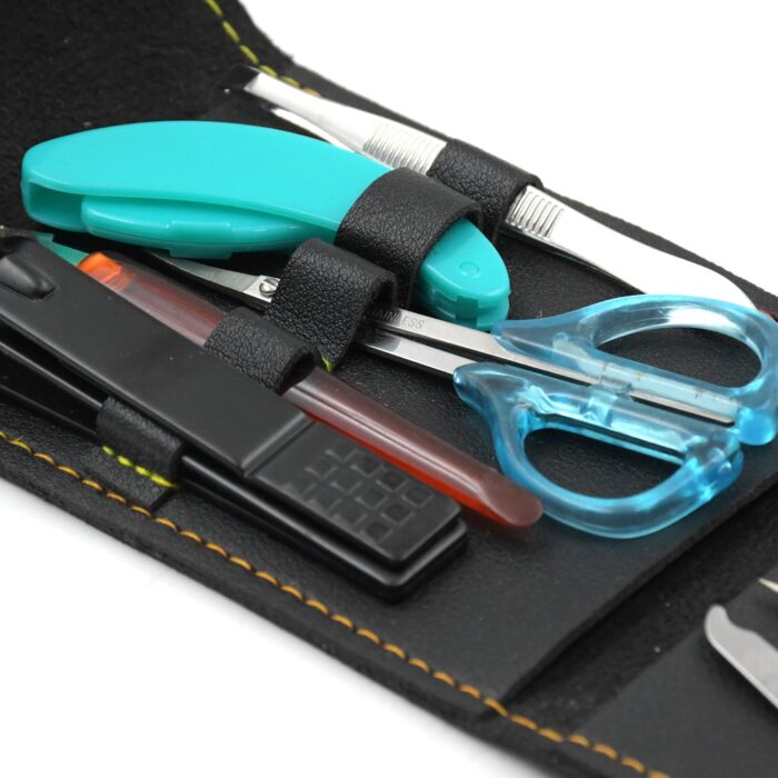 9pc Nail Clipper Kit, Fingernail Clipper, Manicure Set, Stainless Steel Nail Cutter Set, Manicure Toe Nail Clippers Care Tools with Lightweight and Beautiful Travel Case (9Pc Set) - Image 5