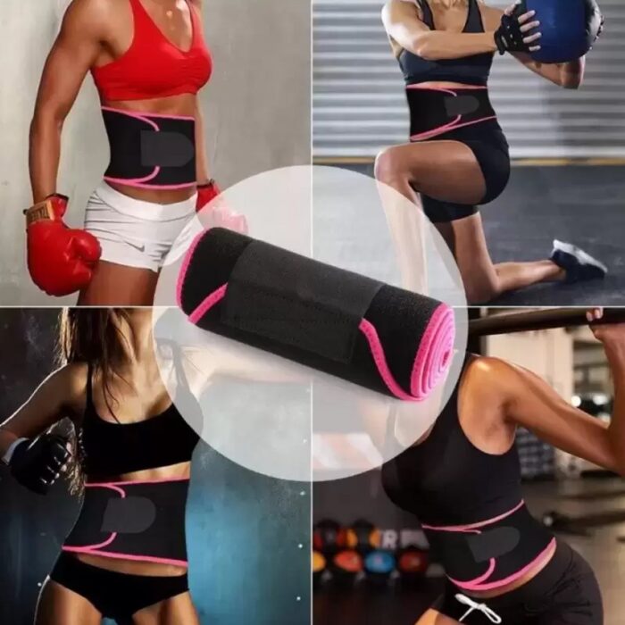 Waist Support Belt Neoprene Ab Belt Trainer, Stomach Wrap Tummy Belt / Belly Tummy Yoga Wrap Back Exercise Body Wrap - Image 3