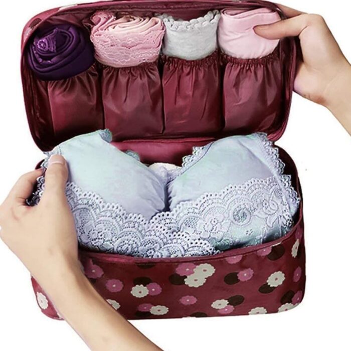 Multi Purpose Storage Bag, Underwear Storage Bag, Bra Organizer Bag Underwear Pouch, Waterproof Cosmetic Travel Bag, Lingerie Toiletry Wash Storage Case, Baby Diaper Bag (1 Pc) - Image 4