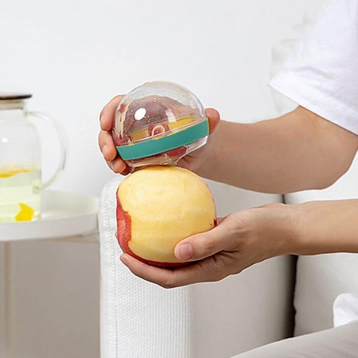 Multifunctional Round Shape Peeler with Container Removable and Washable Storage Type Vegetable Fruit Peeler for Kitchen (1 Pc / Mix Color) - Image 4