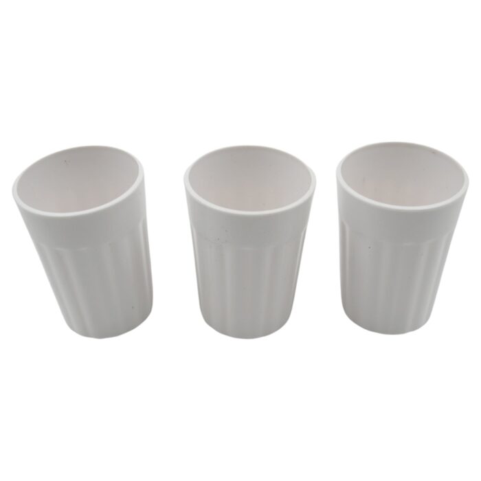 Small Plastic Coffee / Tea Cups Reusable Plastic Cup Mug Lightweight Microwavable Dishwasher Safe Unbreakable Camping Coffee Mugs for Tea Milk Water Juice Tea (3 Pcs Set) - Image 4