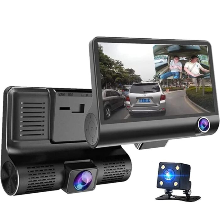 Dual Car DVR Dashboard Full HD Front and Rear Camera for Cars, Loop Recording, 4 HD Display, G-Sensor, Recording (1 Pc) - Image 5