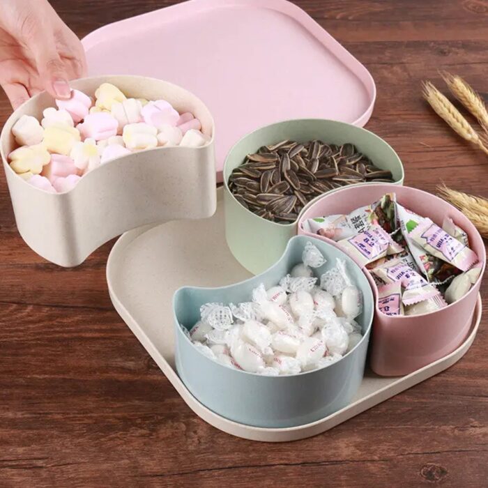 Large Compartment Candy Box | Creative Divided Food Fruit Plate - Image 7