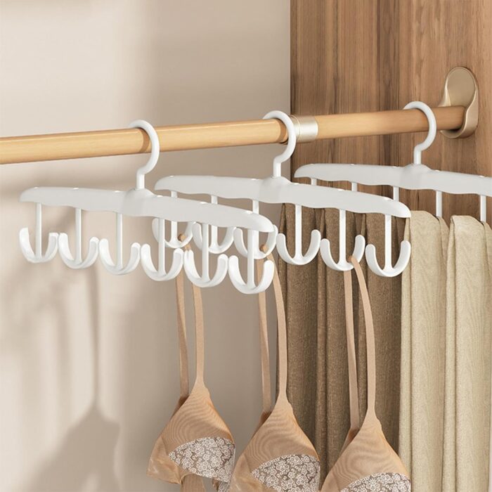 Tank Top Hanger, 12-Hook Space Saving Hanger, Capacity Rotatable Wood Space Saving Hanger Closet Organizers and Storage for Dorm & Apartment for Tank Top - Image 3