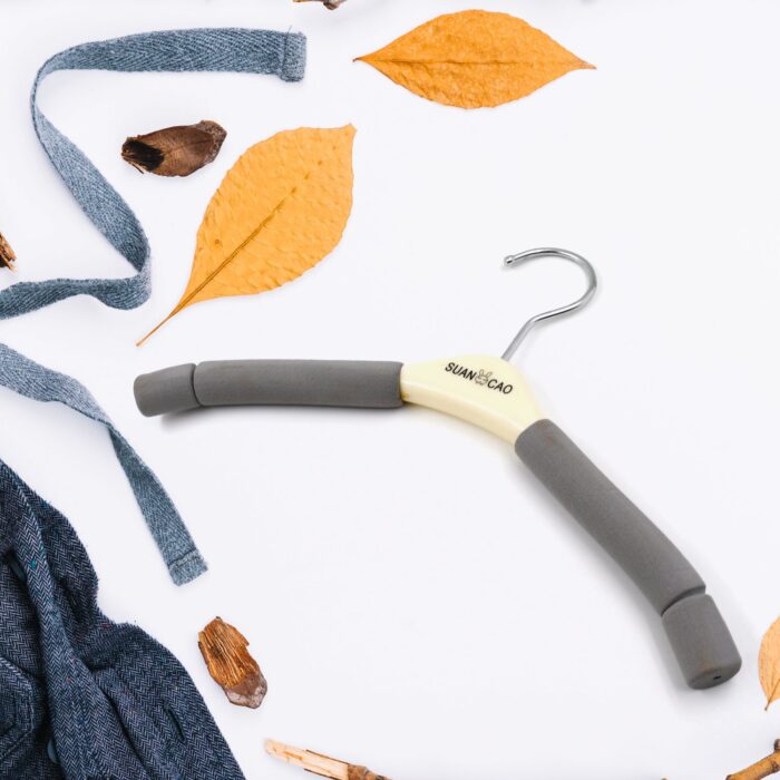 Solid Sponge Hanger Non-Slip Hanger Home No Trace Clothes Hanging Pants Clip Clothing Store Hangers, Clothes Hanger for Closet Wedding Dress Women, Men, Children Clothing - Image 3