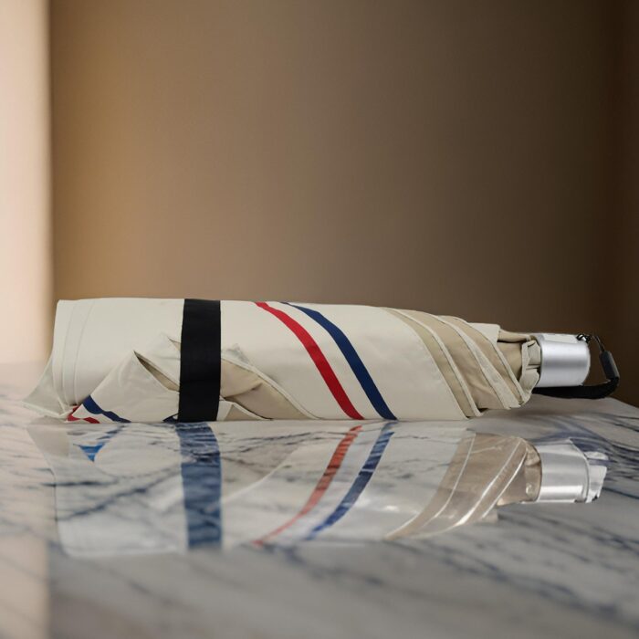 2-Fold Sun & Rain Protective Solid Foldable Umbrella (1 Pc / Mix Color) - Image 6