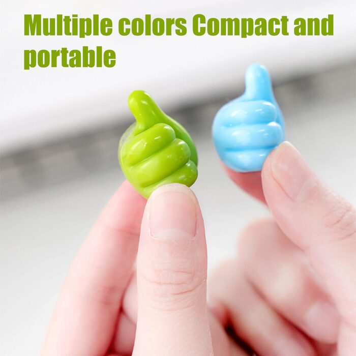 Thumb Cable Clips,Cord Holder Multi-Functional Wall Hooks Cable Organizer Cable Management for Desk Home Office Car Multi Color (Pack Of 10) - Image 5