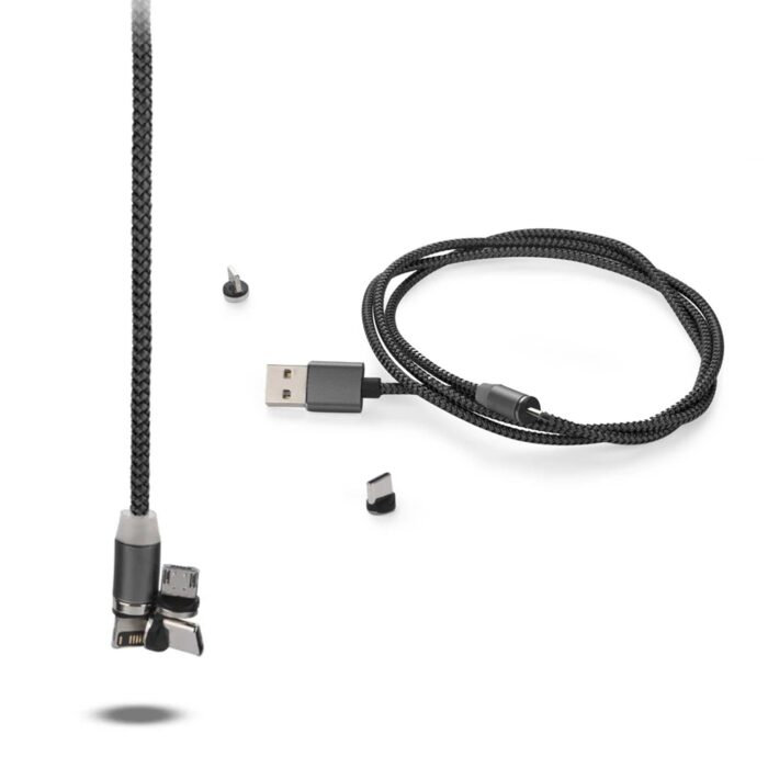 Magnetic Charging Cable 3 in 1 Metal Magnetic Micro USB Type C Lighting Cable with LED, Multiple Charging Adapters for All Android and all Smartphones  (Compatible with All Android and iPhone Smartphones, Tablet, PC, Mobile - Image 7