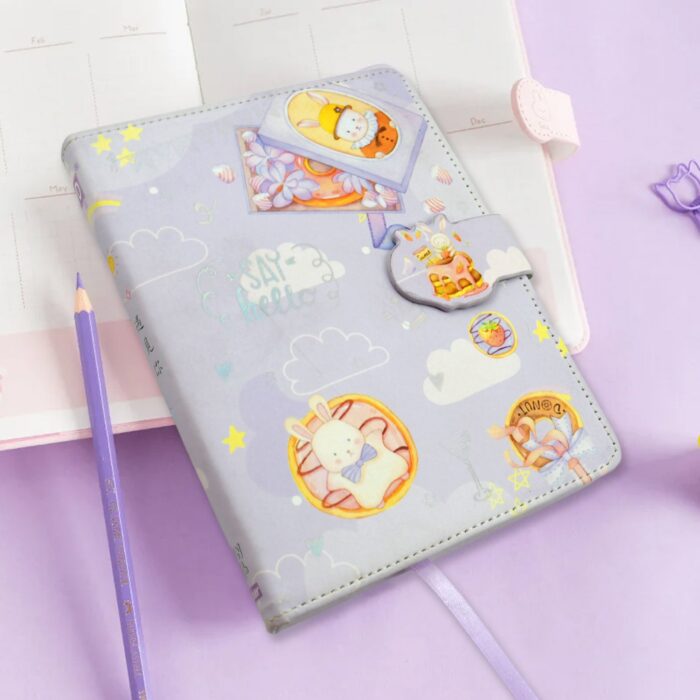 Notebook Diary Budget Books Office Accessories Notepad Journals School Students Diary Portable Travel Hand Books,  Notebooks for Girls Diary Notepad for College Students Stationary Items Best Birthday Return Gifts ( 12.4x16.8 CM / 112 Pages) - Image 3