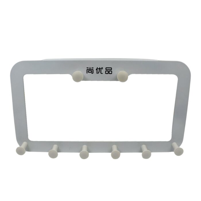 Multi-Function Metal Door Hook, Clothes Hook Rack Easy Installation, No Drilling Required, for Hanging Hook Rack Rail, Extra Long Coat Hanger Wall Mount for Clothes, Jacket (8 Hook) - Image 4