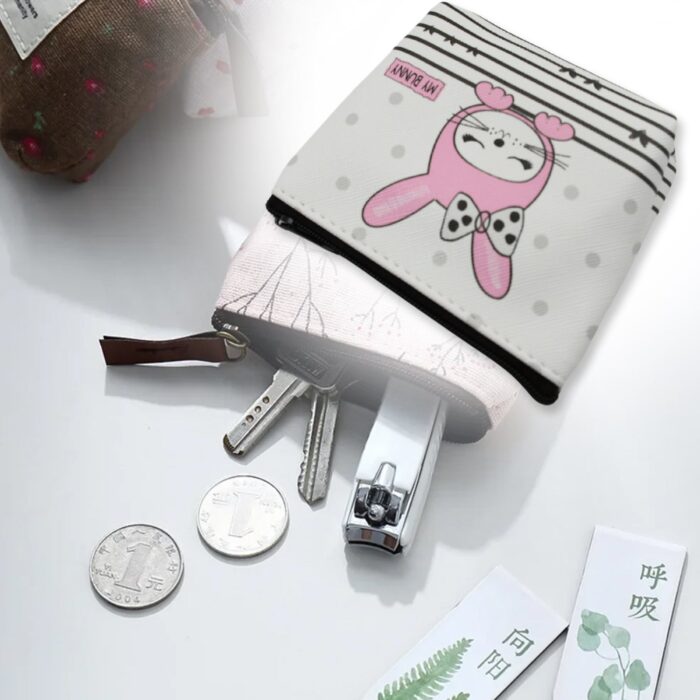 Mini Reusable Multipurpose Washable Pouch Case Travel, Boys & Girls Pouch with Zip, Cosmetic Makeup Pouch, Mini Backpack, for Travel (10x9 CM) - Image 3