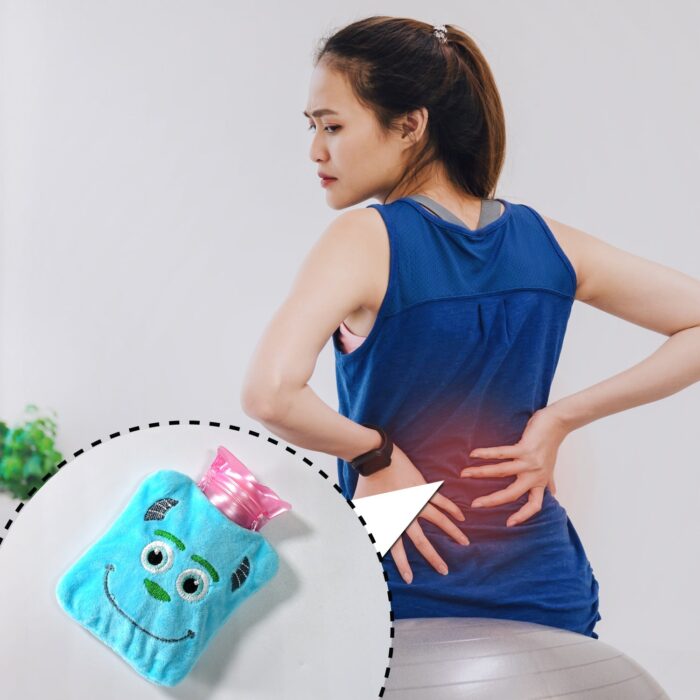 Blue Sullivan Monster small Hot Water Bag with Cover for Pain Relief, Neck, Shoulder Pain and Hand, Feet Warmer, Menstrual Cramps. - Image 5