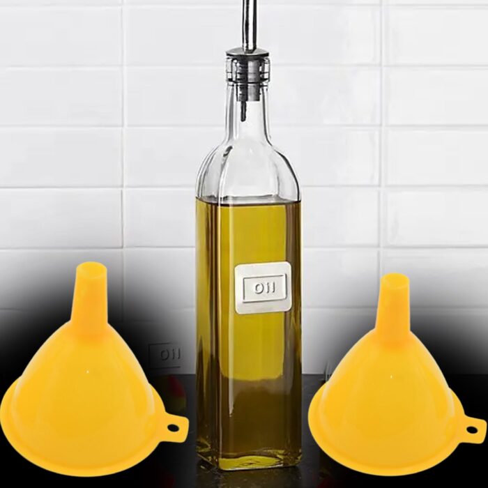 Multipurpose Funnel 3 Size Small , Medium & Big Plastic Funnel For kitchen and laboratory Use (3 Pc Set) - Image 2