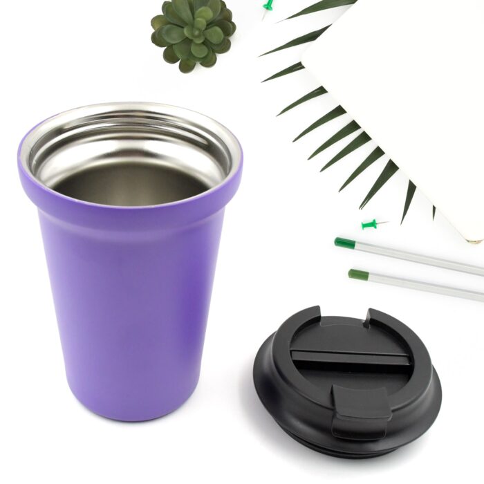 Stainless Steel Vacuum Insulated Coffee Cup (1 Pc) - Travel Mug, Leak Proof Lid - Image 2