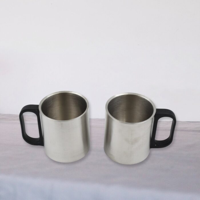 Double Wall Stainless Steel Thermos Flask 500ml Vacuum Insulated Gift Set with Two Cups Hot & Cold, Stainless Steel, Diwali Gifts for Employees, Corporate Gift Item (3 Pcs Set) - Image 6