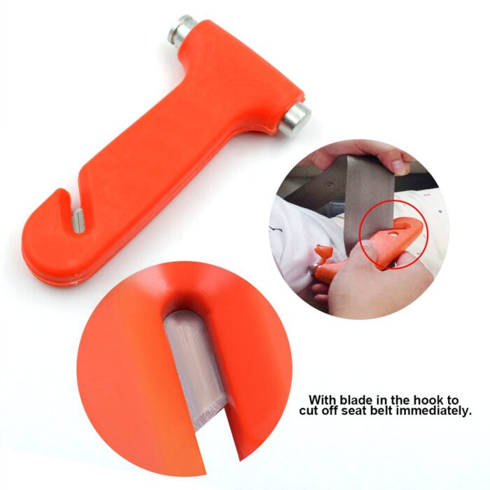 Car Safety Hammer,Emergency and Rescue Tool,Car Window Breaker and Seatbelt Cutter,Safety Hammer Emergency Rescue Tool,Car Window Breaking Seat Belt Cutter (1 Pc) - Image 2