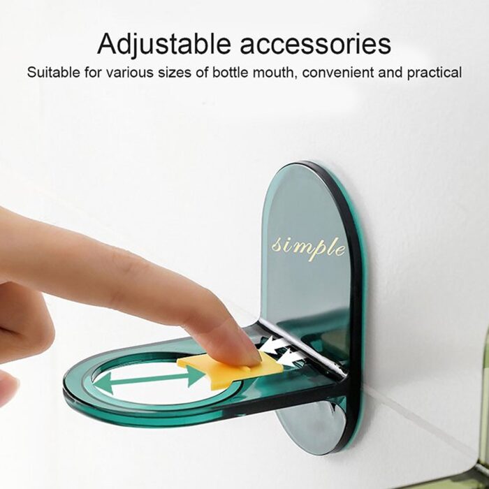 Shower Gel Bottle Holder, Wall Mounted Hook, L Shape Bottle Rack, Rust Resistant, Seamless Hook for Kitchen and Bathroom for Shampoo Lotion Soap Liquid Dispenser Bottle (1 Pc) - Image 3