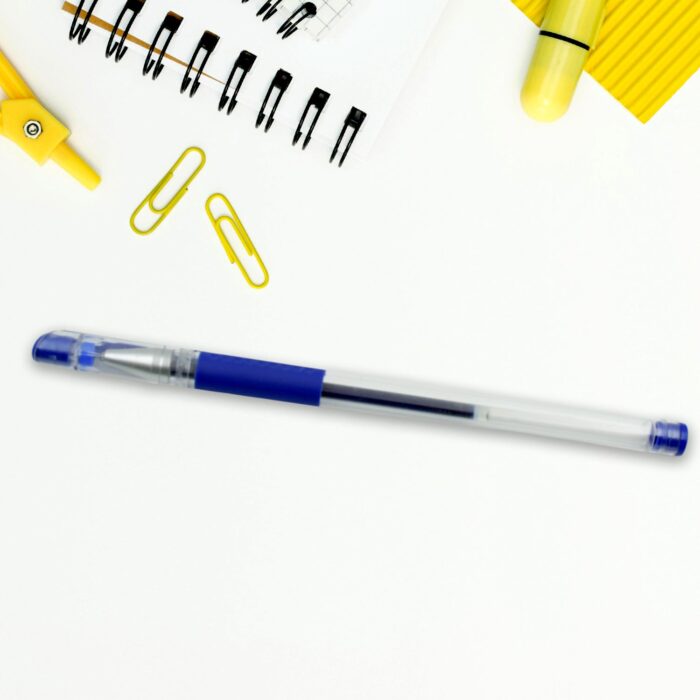 Writing Gel Pen for School Stationery Gift for Kids, Birthday Return Gift, Pen for Office, School Stationery Items for Kids (Black, Blue / 1 Pc ) - Image 3
