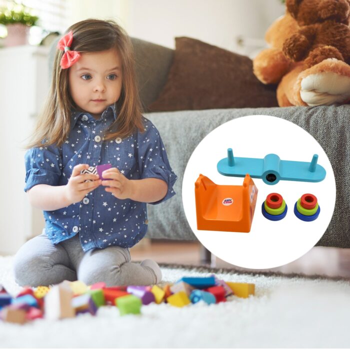 Plastic Kids Weighing Scale Toy, Child Age Group: 4-6 Yrs, Weighing Balance Toy for Colorful Weights Pre-School Learning Game | Education Puzzle Learning for Kids (1 Pc) - Image 5