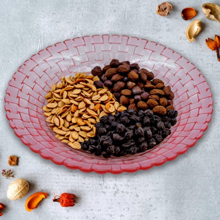 Round Plastic Dinner Plate  / Tray / Snacks / Breakfast Plate friendly Plastic Plate for Kids Party Supplies Birthday Holiday Party Dinnerware Supplies (1 Pc) - Image 3