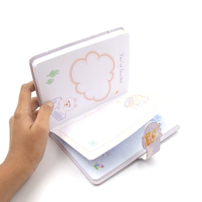 Notebook Diary Budget Books Office Accessories Notepad Journals School Students Diary Portable Travel Hand Books,  Notebooks for Girls Diary Notepad for College Students Stationary Items Best Birthday Return Gifts ( 12.4x16.8 CM / 112 Pages) - Image 5