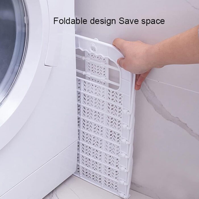 Wall Hanging Laundry Basket Clothes Hanger Dirty Hamper Clothes Storage Hook Clothes Rails for Laundry Washing Machine Bathroom Kids Dirty Clothes Storage Hanger (1 Pc) - Image 4