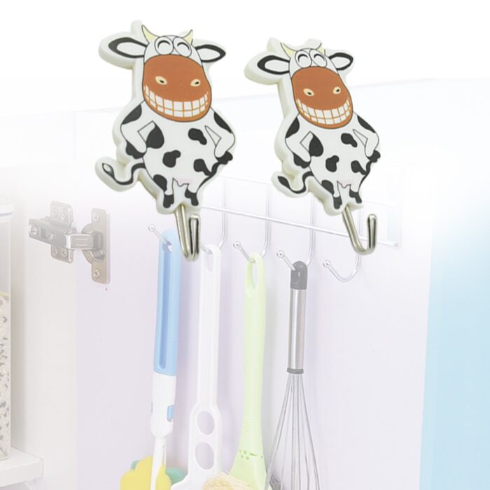 Multipurpose Self-Adhesive Hooks (2 Pc): Heavy Duty, Waterproof, Wall Mount (Bathroom, Kitchen) - Image 3