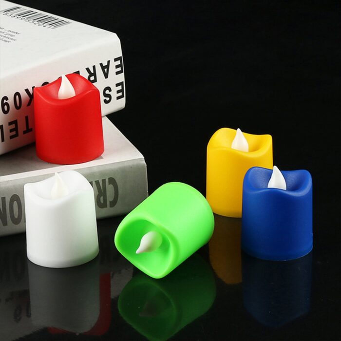 Festive Lighting for Any Occasion: 24 Pack LED Tealight Candles (Multicolor) - Image 5