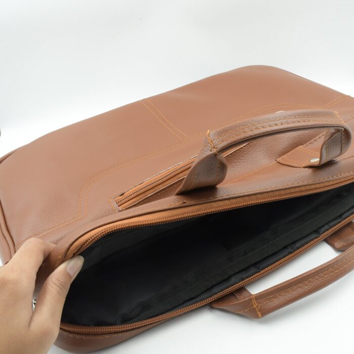Multipurpose Bag, Shoulder Side Bag Office Laptop Faux Leather Executive Formal Laptop & MacBook Messenger / Office / Travel / Business / Shoulder / Hand / Sling Bag for Men Women with Multiple compartments - Image 6