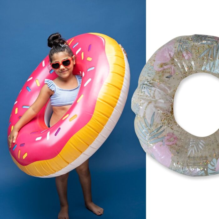 Swim Ring, For children, Conveniently Portable, Feathers, Swimming Ring, For Water Play, For Beaches, Swimming, Summer Vacation, Outdoor Swimming Beach children Pool Water Fun Toys (1 Pc) - Image 2