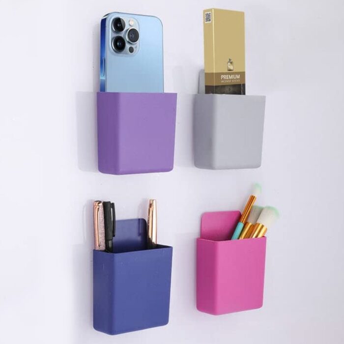 Multipurpose Plastic Wall Mounted Remote & Mobile Holder Stand – (Pack of 4) - Image 3