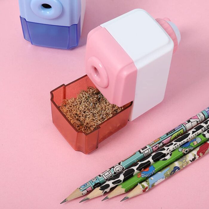 Pen Pencil Sharpener | Simple Student Office Pencil Sharpener | Fashionable and Convenient Non-Slip Base Pencil Sharpener，Lightweight Manual Sharpener, Non-Slip Handle (1 Pc) - Image 3