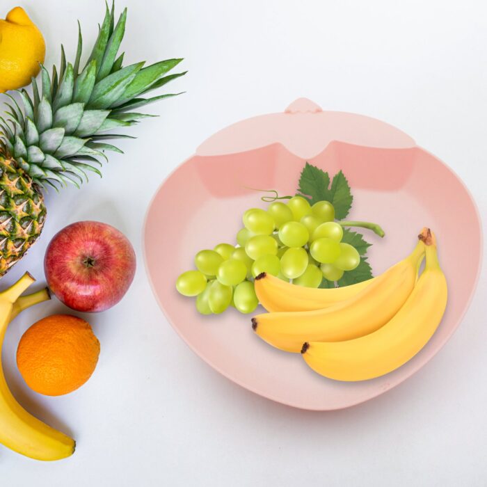 Strawberry Shape Plate Dish Snacks / Nuts / Desserts Plates for Kids, BPA Free, Children’s Food Plate, Kids Bowl, Serving Platters Food Tray Decorative Serving Trays for Candy Fruits Dessert Fruit Plate, Baby Cartoon Pie Bowl Plate, Tableware (1 Pc) - Image 6