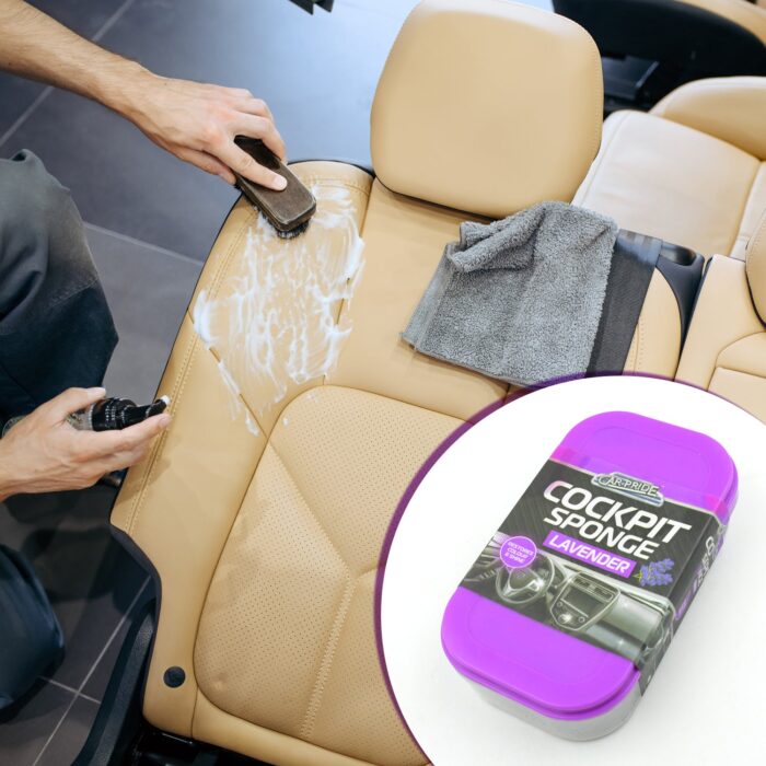 Cockpit Sponge - Polishing Sponge Cleaning Sponge Foam Perfect for Car Polish, Dust Cleaner Car Accessories for Women Men Car Cleaning Supplies Auto Detailing Tools, Sponge Perfect for Car Polish, Paint Care, Washing (1 Pc) - Image 5