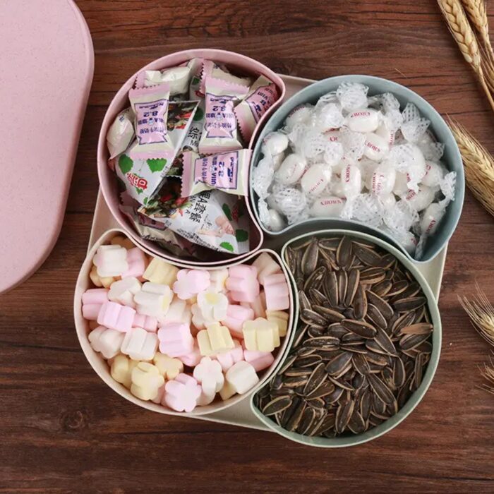 Large Compartment Candy Box | Creative Divided Food Fruit Plate - Image 6