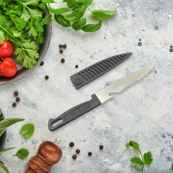 Premium Plastic Chopping Board & Steel Knife Vegetable Chopping Board With Knife  Cutting Board for Kitchen Chopper Fruit and Vegetable Cutter Chopper Plastic (3 Pc Set) - Image 5