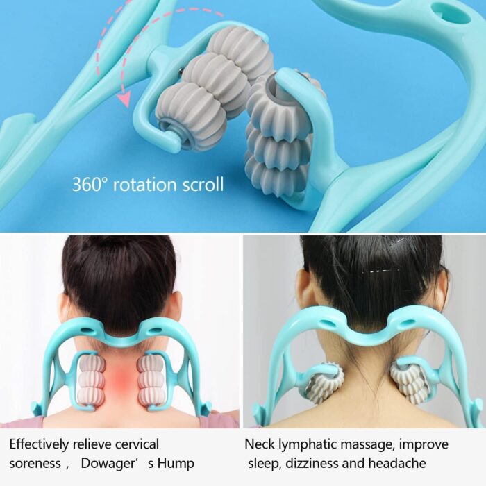 NECK SHOULDER MASSAGER, PORTABLE RELIEVING THE BACK FOR MEN RELIEVING THE WAIST WOMEN (1PC) - Image 4