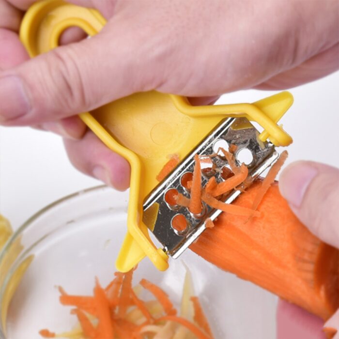Peeler Slicers Shredders for Fruits and Vegetables, Cutter, Grater Kitchen Helper, Potato Fruits Peeler, Stainless Steel Sharp Blade with Non-Slip Handle (3 Pcs Set) - Image 6